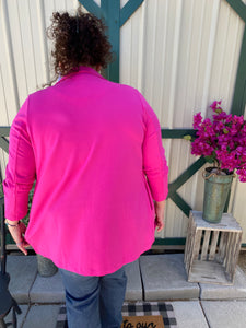 Magic Hot Pink 3/4 Blazer