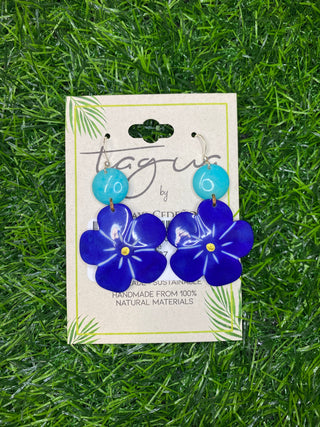 Stephanie Earrings Celeste Royal Blue