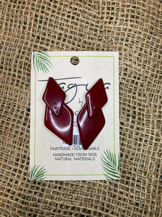 Earrings Trudy Burgundy