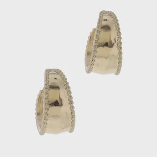 Gold hoop earrings 