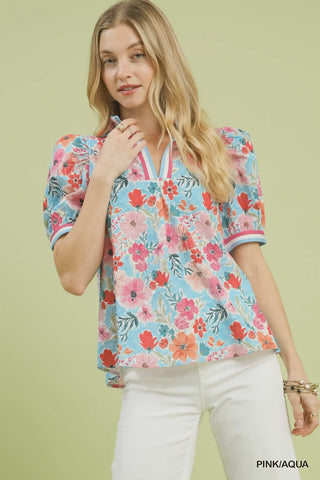 WildFlower High Collar Blouse