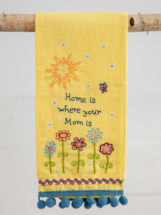 Home Is Where Mom Is Linen Towel