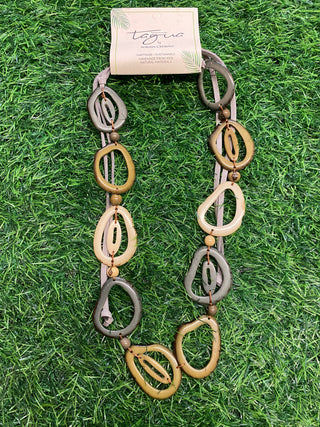 Necklace Multi Loop Olive