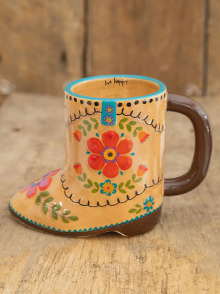 Folk Mug Live Happy Boot
