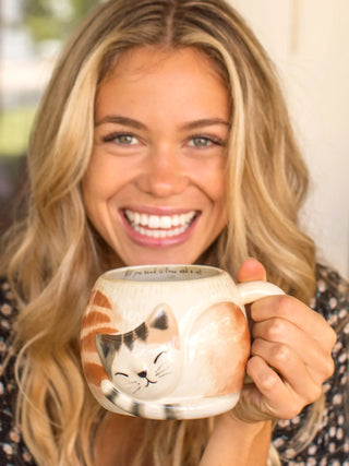 Folk Mug All U Need Is Love Cat