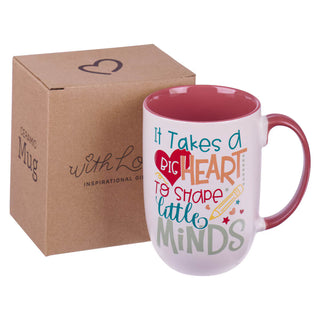 Mug Red Big Heart to Shape Minds