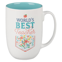 Load image into Gallery viewer, World&#39;s Best Teacher Ceramic Coffee Mug - Ecclesiastes 2:26