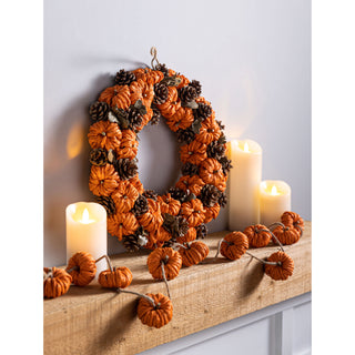 Pumpkin Pinecone Wreath