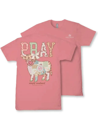 Pray Highland Cow Graphic Tee