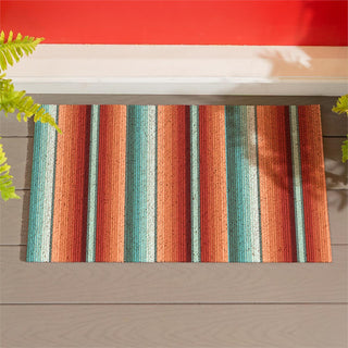 Southwest Pueblo PVC Trapper Mat, Serape Stripe, 2