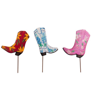 flower-boot-stake