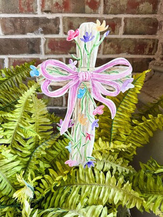 Watercolor Flower Cross