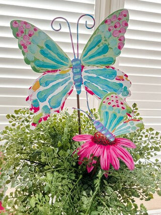 Fanciful Cornflower & Butterfly