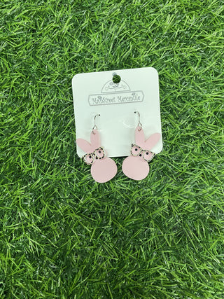 Nerdy Bunny Dangles - Easter Earrings
