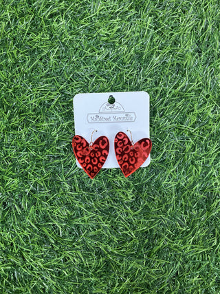 Leopard Mirror Hearts