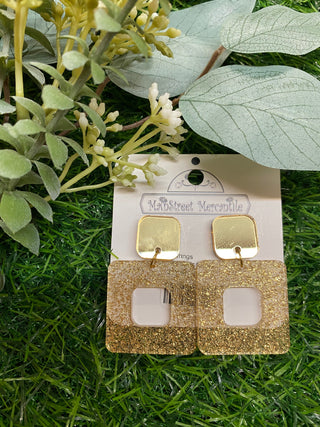 Earrings Shimmer Cubie