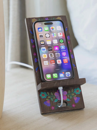 Phone Stand Cocoa Folk Flower