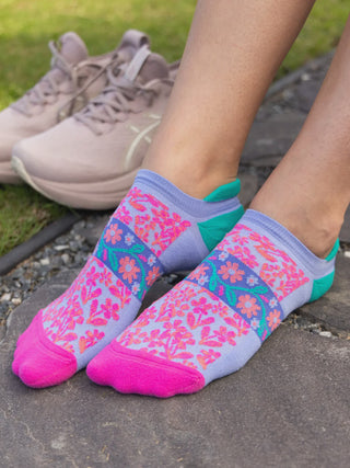 floral athletic socks