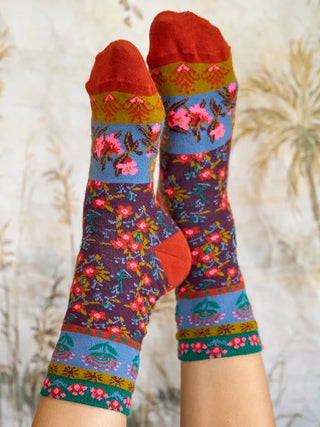Boho Socks Plum