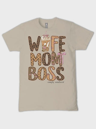 Wife Mom Boss Graphic Tee