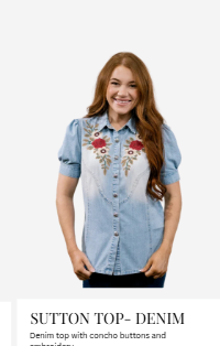 Sutton Denim Top