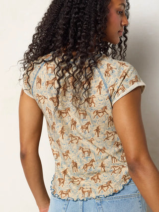 Lily Horses Tee