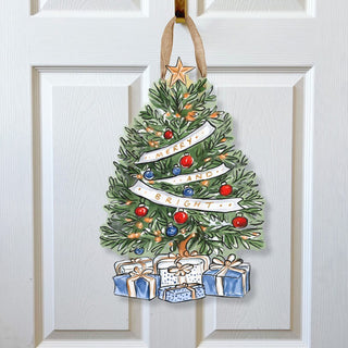 Christmas tree door hanger