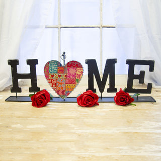 Patchwork Wood Heart