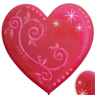 Swirl & Sparkle Heart Stakes