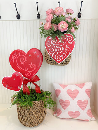Swirl & Sparkle Heart Stakes