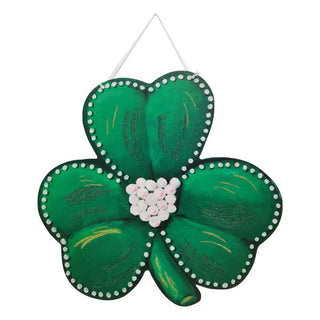 Elegant Shamrock PVC Door Hanger