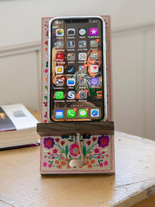Phone Stand Folk Flower