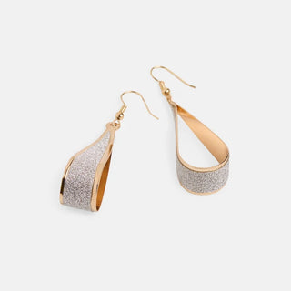 Whispers Sparkle Teardrop Dangle Earrings - Gold