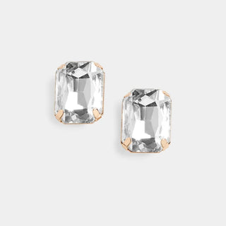 Whispers Jewel Stud Earrings - Gold