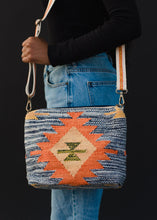 Load image into Gallery viewer, Blue Multi Aztec Crossbody