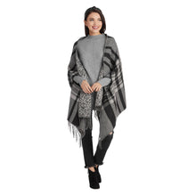 Load image into Gallery viewer, Scarf Reversible Wrap Gray