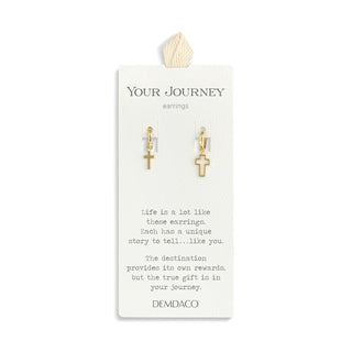Mismatched Cross Earring Set