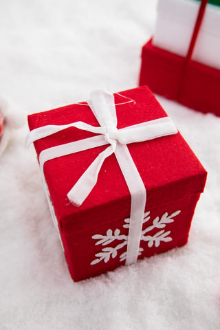 Snowflake Package Orn 4"
