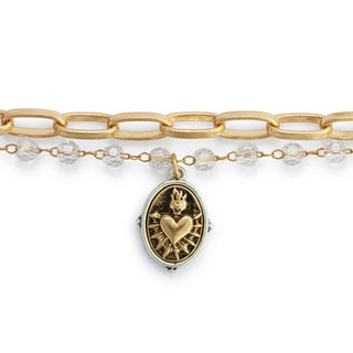 Sacred Heart Bracelet - Gold