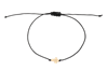 adjustable bracelet with gold cross