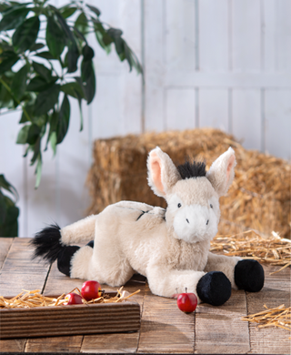 Faithful Donkey w Cross 11"