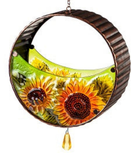 Sunflower Bird Feeder Glass