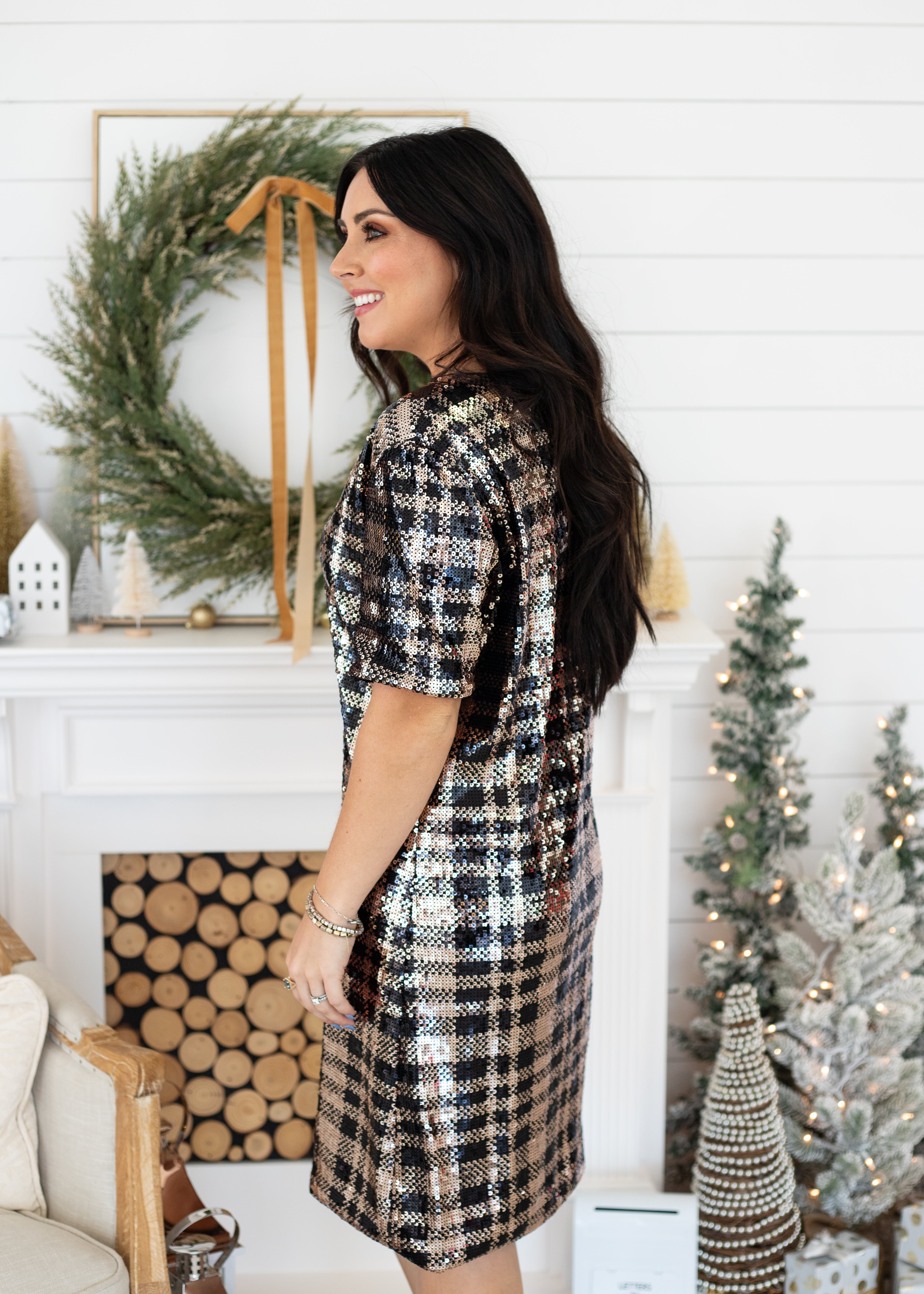 sequin plaid dress Plaid Strapless Sequin Gown - Formal Maxi Dress, Plaid Behavior