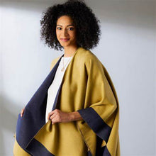 Load image into Gallery viewer, Reversible  Kimono - Mustard and Navy