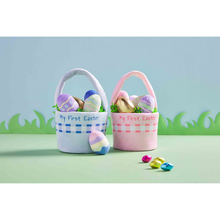 Load image into Gallery viewer, My First  Easter Blue Basket Plush Set