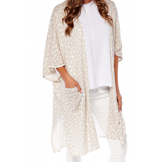 Mona Oversized Cardigan Tan
