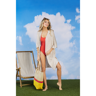 Mona Oversized Cardigan Tan