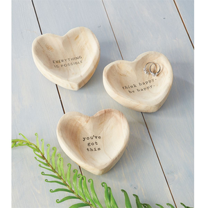 Got This Wood Heart Trinket Tray