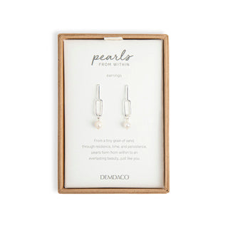 Pearls from Within Earrings Silver