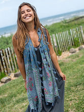 Load image into Gallery viewer, Sayulita Scarf Slate Folk FL